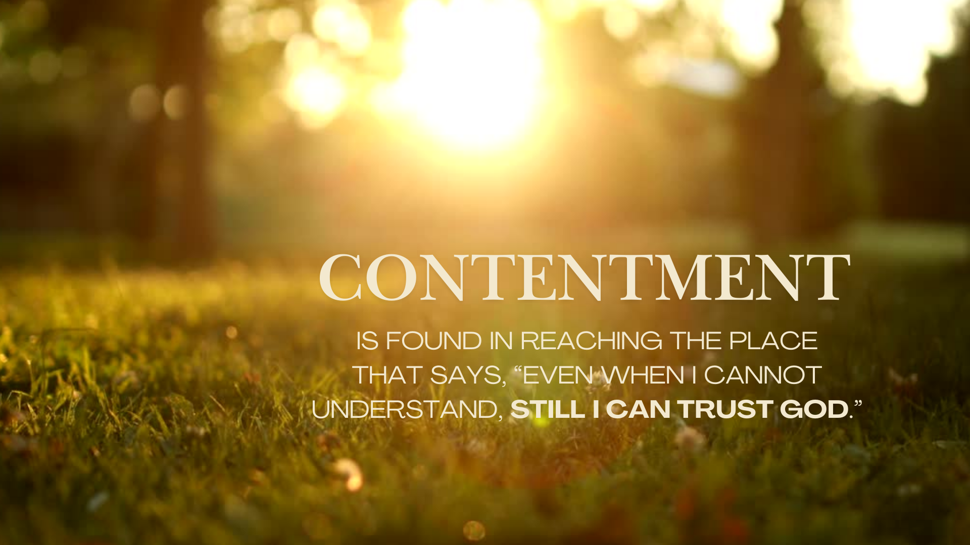 Contentment