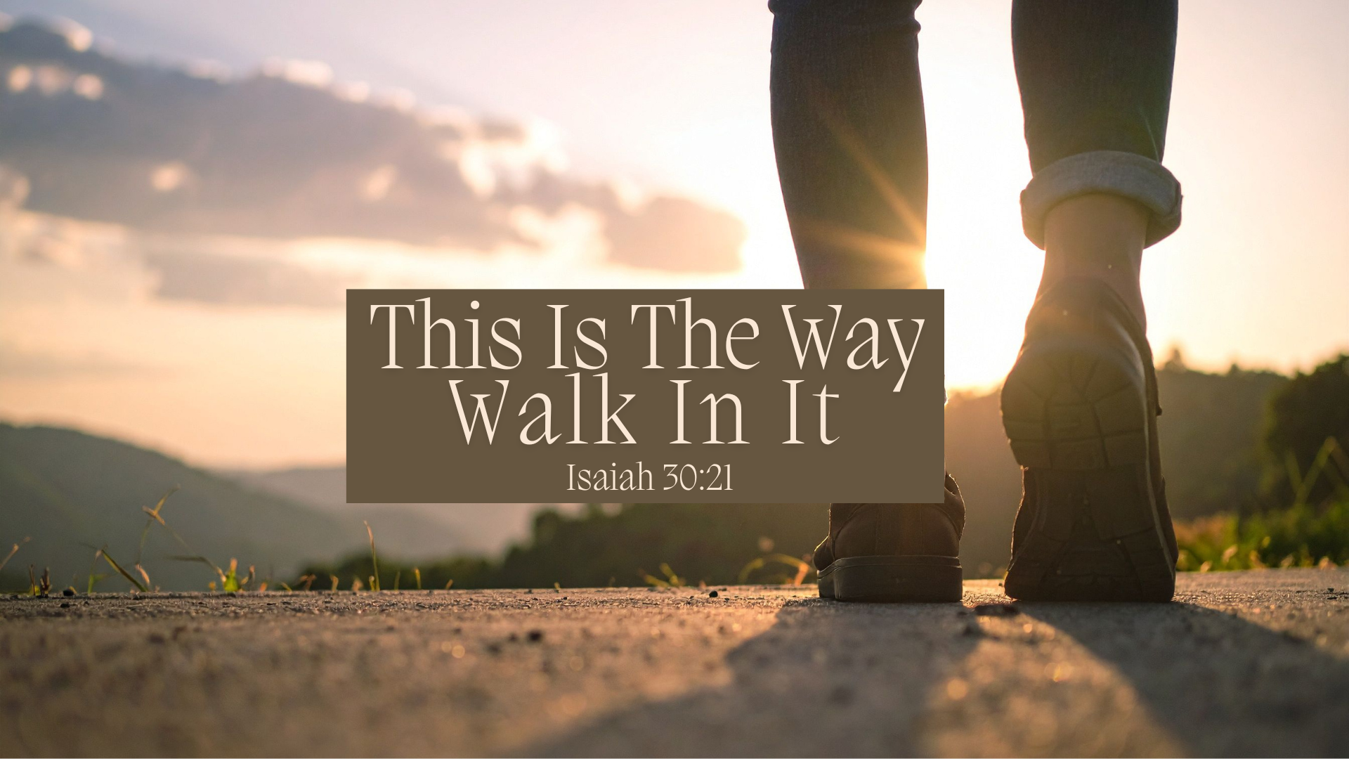 The Way: Walk In It